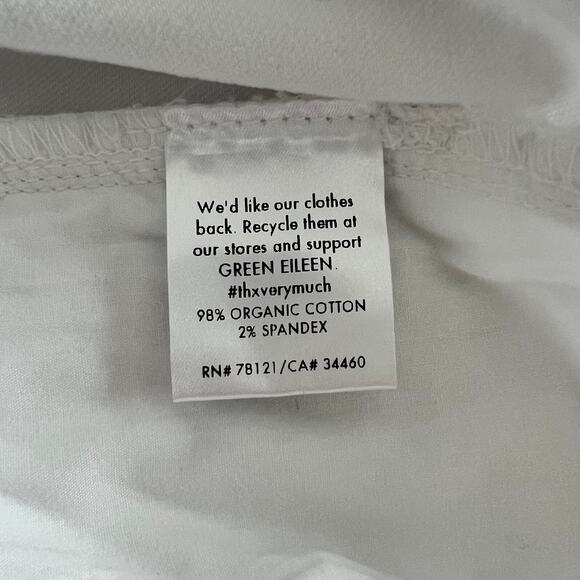 Eileen Fisher High Waisted Denim Slim Jeans Women's Plus Size 20W White NWOT - Picture 5 of 6